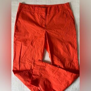 Ann Taylor Orange Slim Straight Chinos